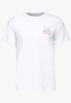T-shirt avec imprimé sur la poitrine