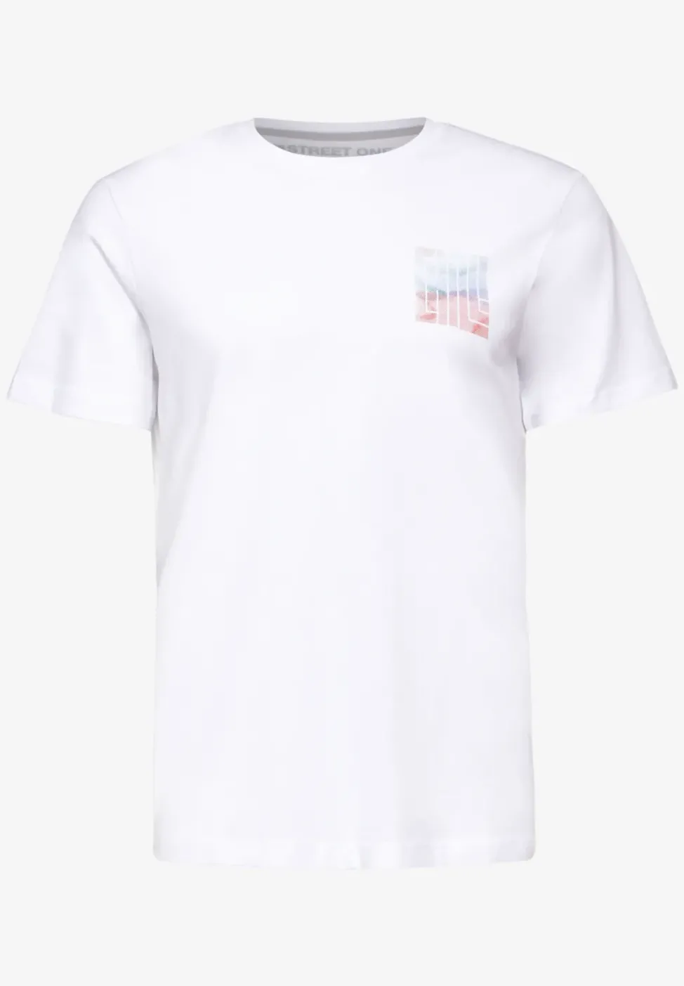 T-shirt avec imprimé sur la poitrine