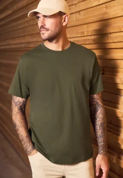 T-shirt basique en couleur unie