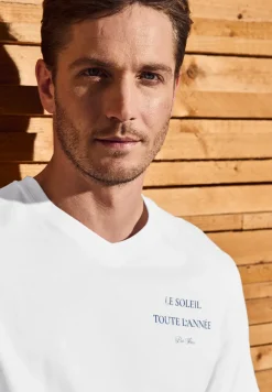 T-shirt à col en V