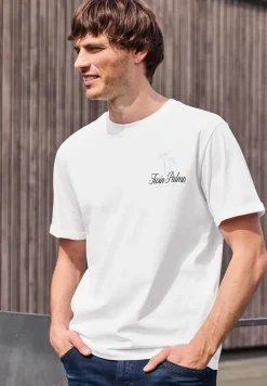 T-shirt à col rond avec chestprint
