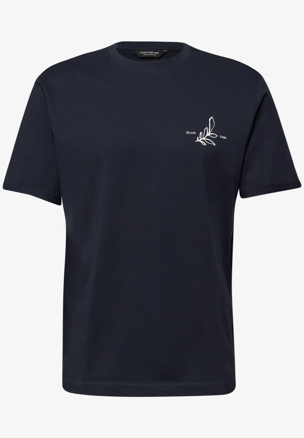 T-shirt à col rond avec impression arrière