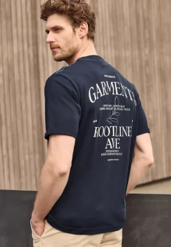 T-shirt à col rond avec impression arrière