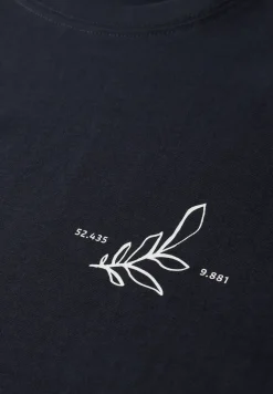 T-shirt à col rond avec impression arrière