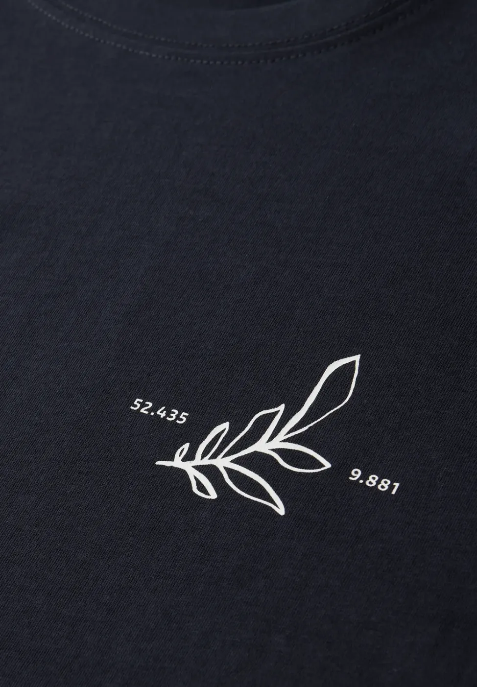 T-shirt à col rond avec impression arrière