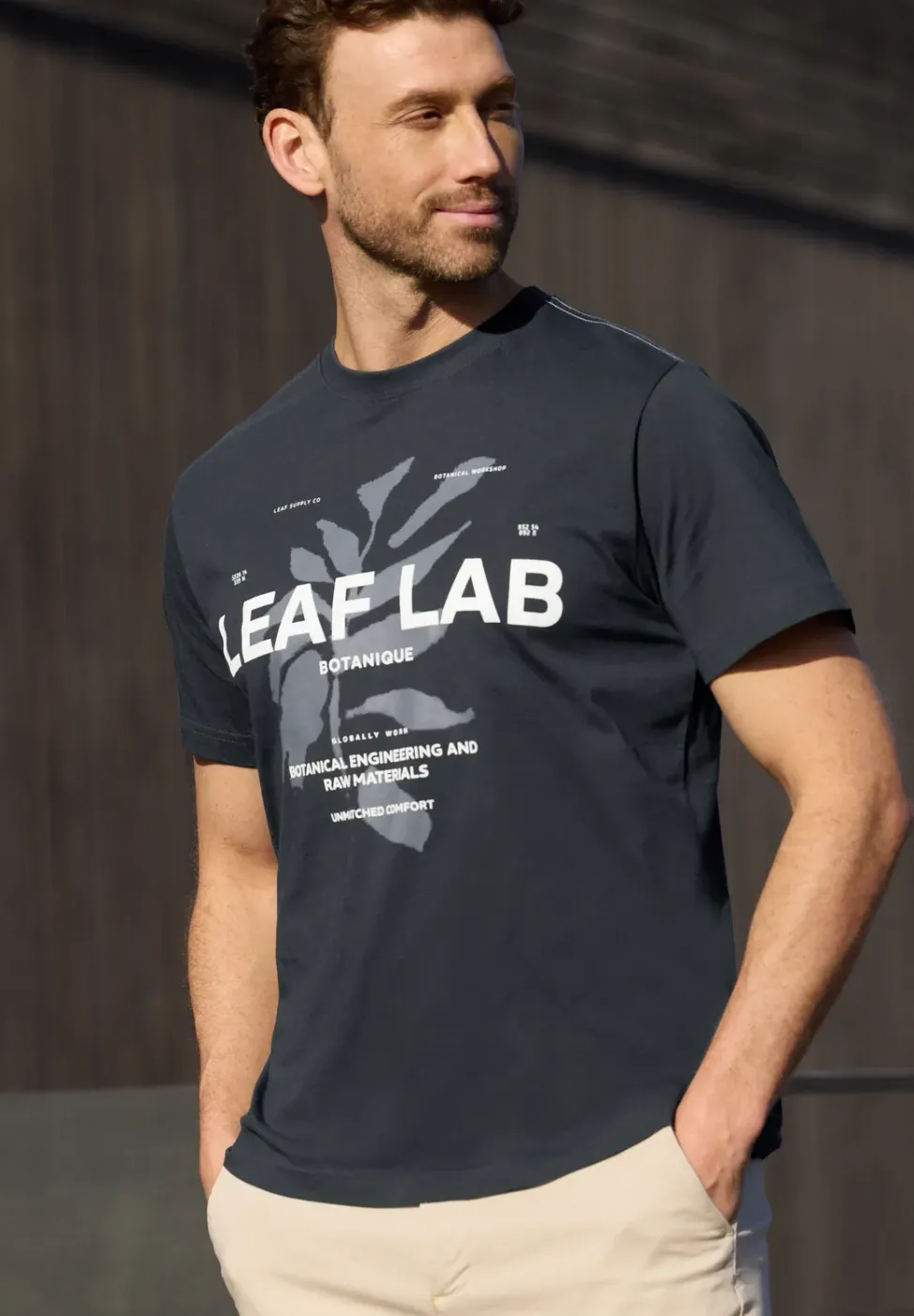 T-shirt à col rond et imprimé