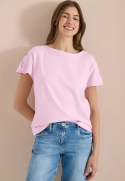 T-shirt en jersey teint en pièce à l’aspect délavé