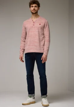 T-shirt Henleys dans un look mélangé