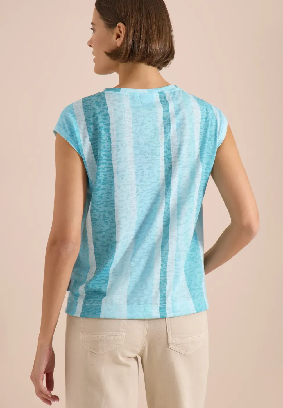 T-shirt à l'effet dévoré