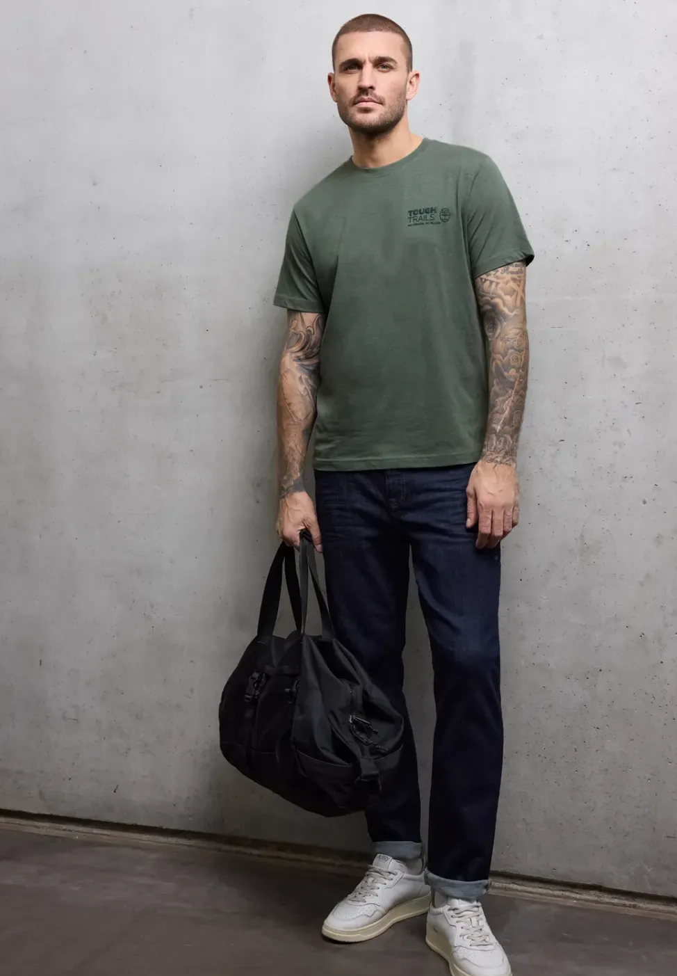 T-shirt à look mélangé