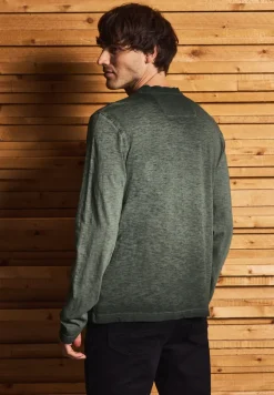 T-shirt à manches longues Henley