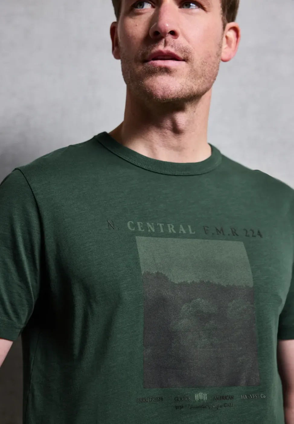 T-shirt Slub avec photo imprimée