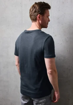 T-shirt Slub avec photo imprimée
