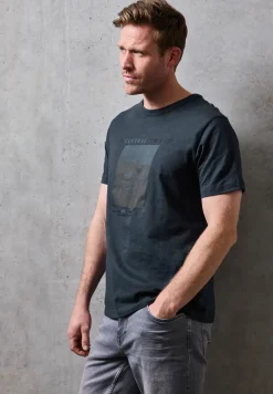 T-shirt Slub avec photo imprimée