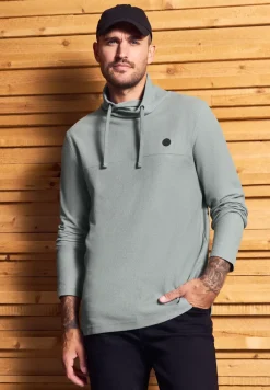 T-shirt structuré Funnelneck