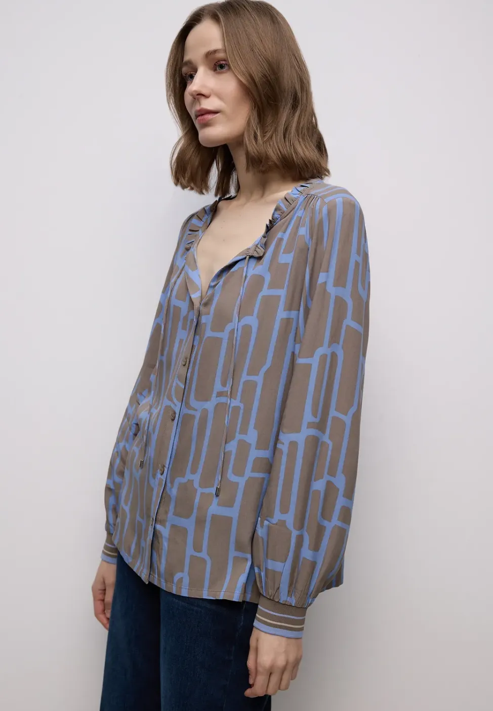 Tunique à motifs avec tape
