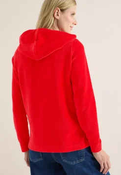 Veste en velours côtelé avec capuche