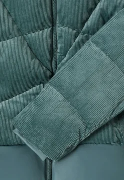 Veste bouffante avec mélange de velours côtelé