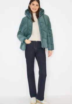 Veste bouffante avec mélange de velours côtelé
