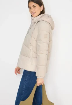 Veste bouffante avec mélange de velours côtelé