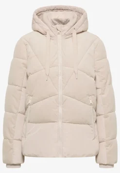 Veste bouffante avec mélange de velours côtelé