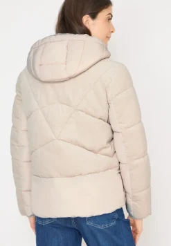 Veste bouffante avec mélange de velours côtelé