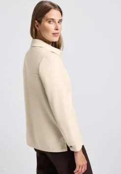 Veste-chemise à aspect laine
