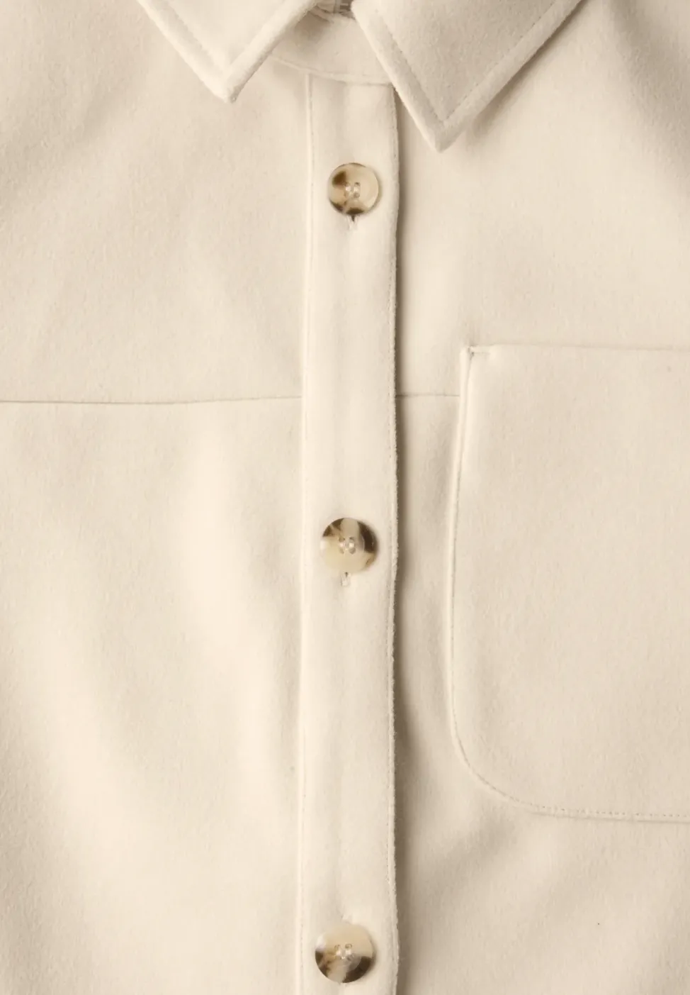 Veste-chemise à aspect laine
