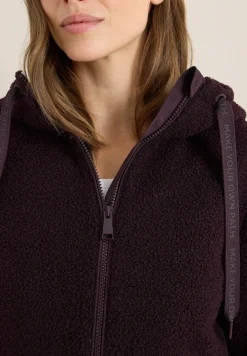 Veste courte effet laine