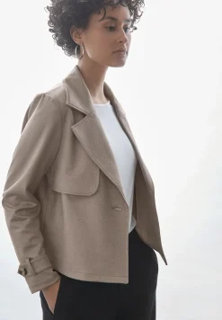 Veste courte en similicuir