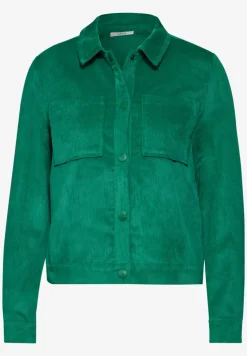 Veste courte en velours côtelé
