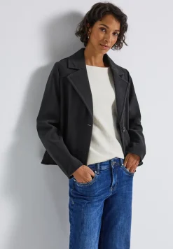 Veste courte à revers cosy