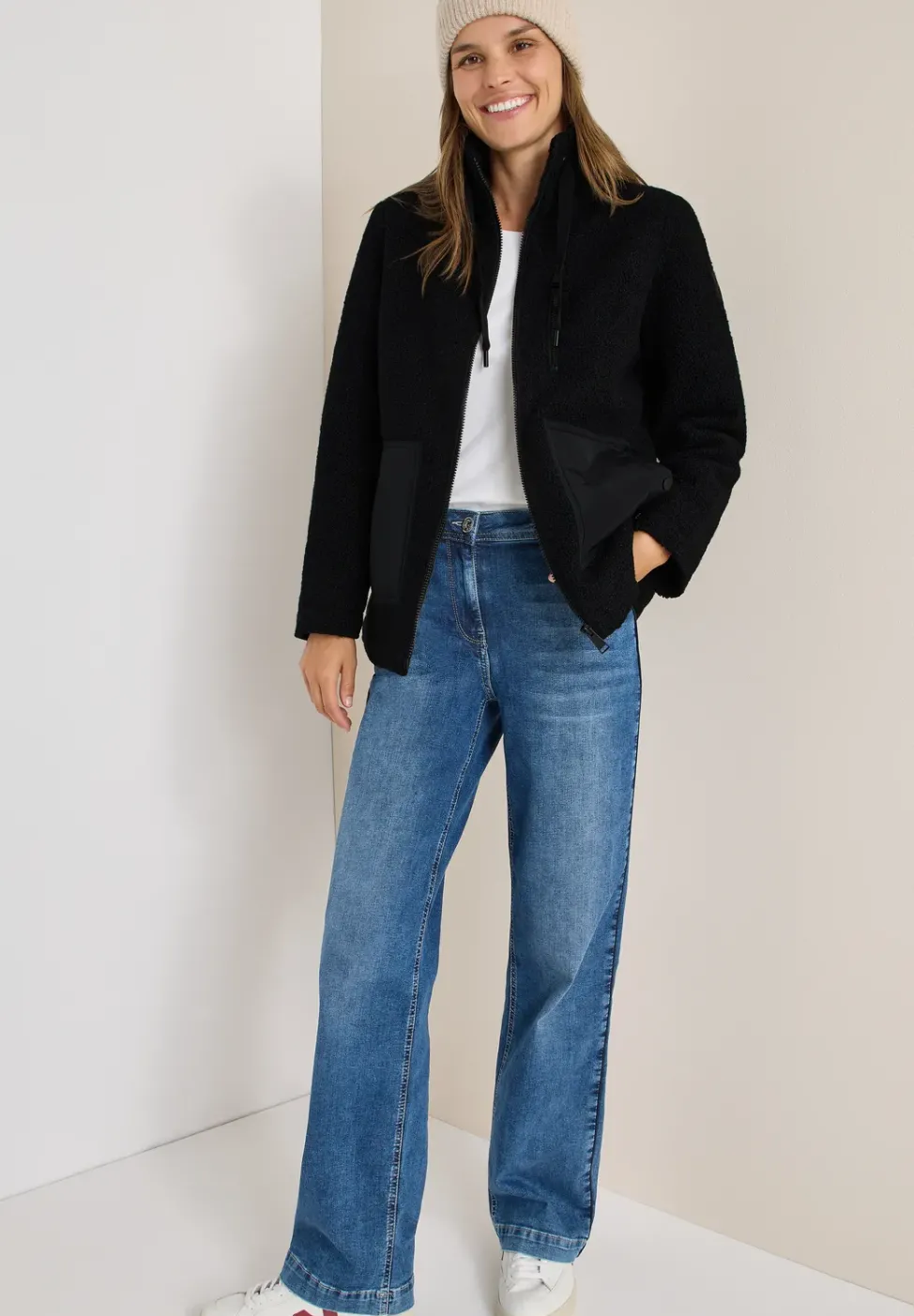 Veste douillette avec détails