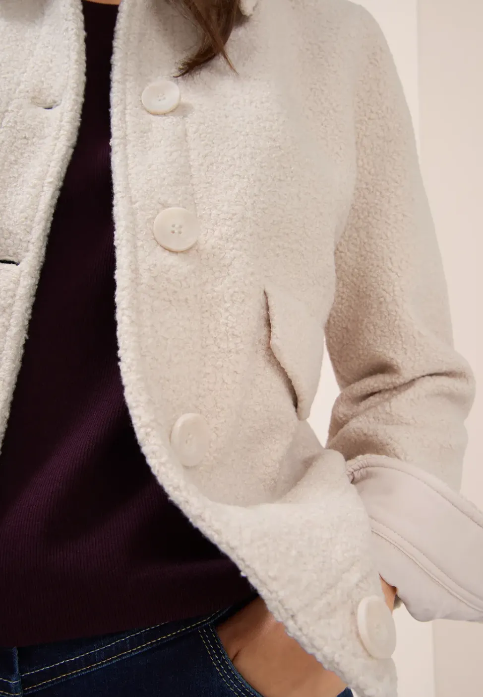 Veste en aspect laine