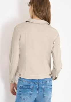 Veste en jean avec poches poitrine et boutons
