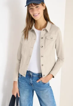 Veste en jean avec poches poitrine et boutons