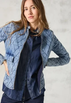 Veste en jean matelassée
