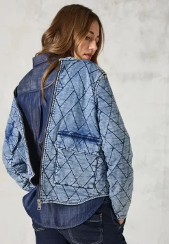 Veste en jean matelassée
