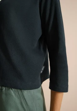 Veste en structure côtelée