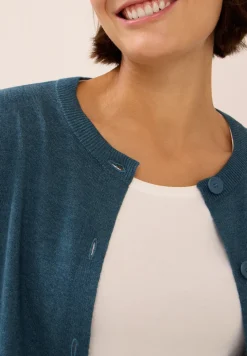 Veste en tricot avec patte de boutonnage