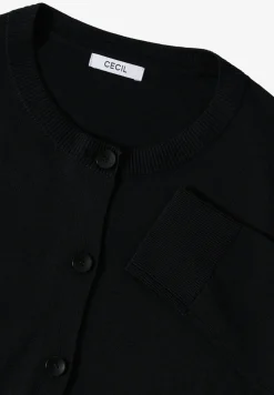 Veste en tricot avec patte de boutonnage