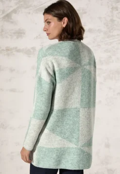 Veste en tricot à motifs