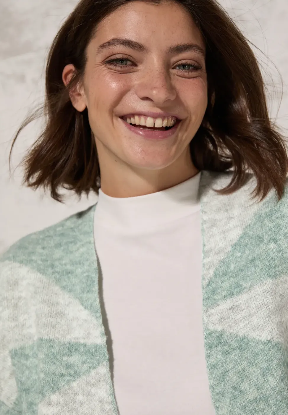 Veste en tricot à motifs