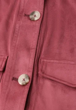 Veste en velours avec fermeture à boutons