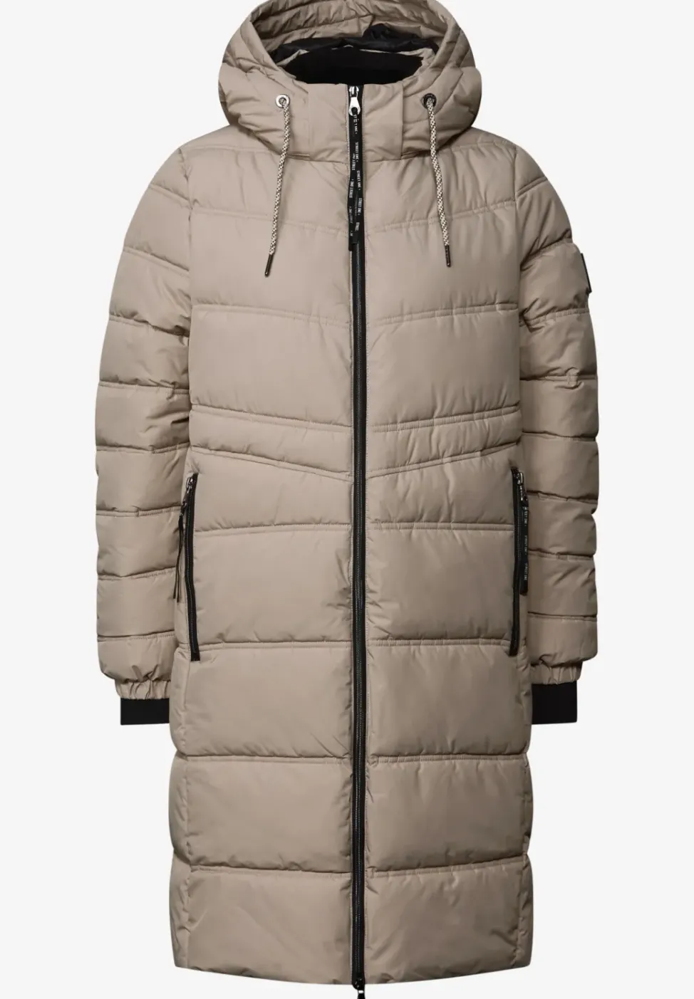 Veste longue matelassée