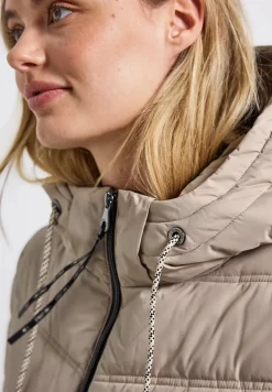 Veste longue matelassée