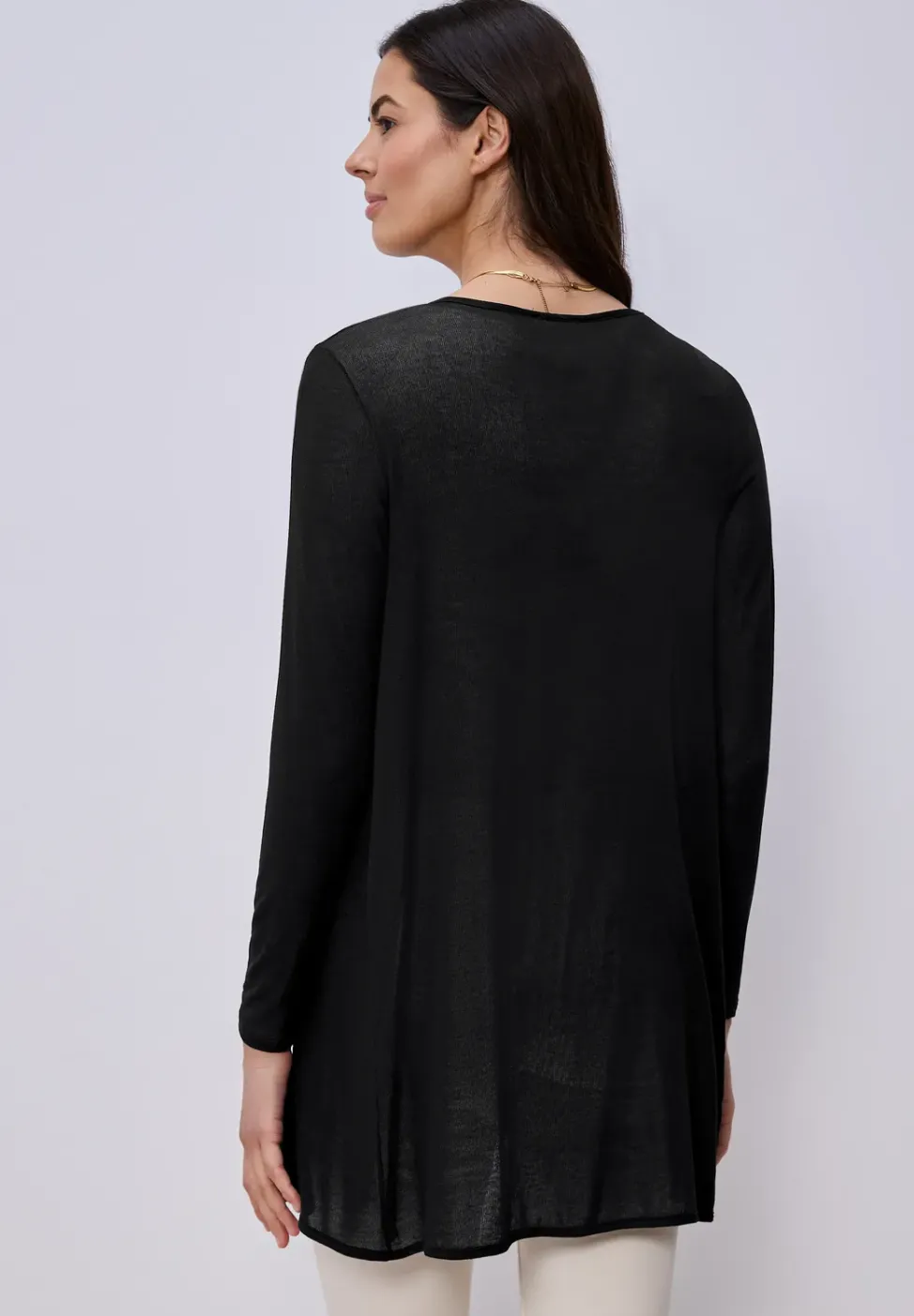 Veste à manches longues, coupe ouverte
