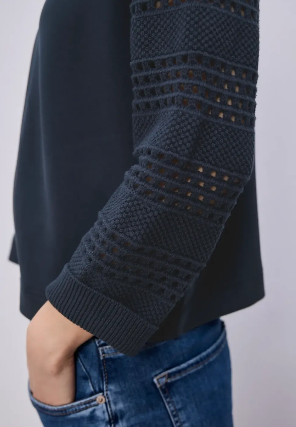 Veste à manches longues en look soie