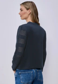 Veste à manches longues en look soie