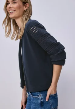Veste à manches longues en look soie